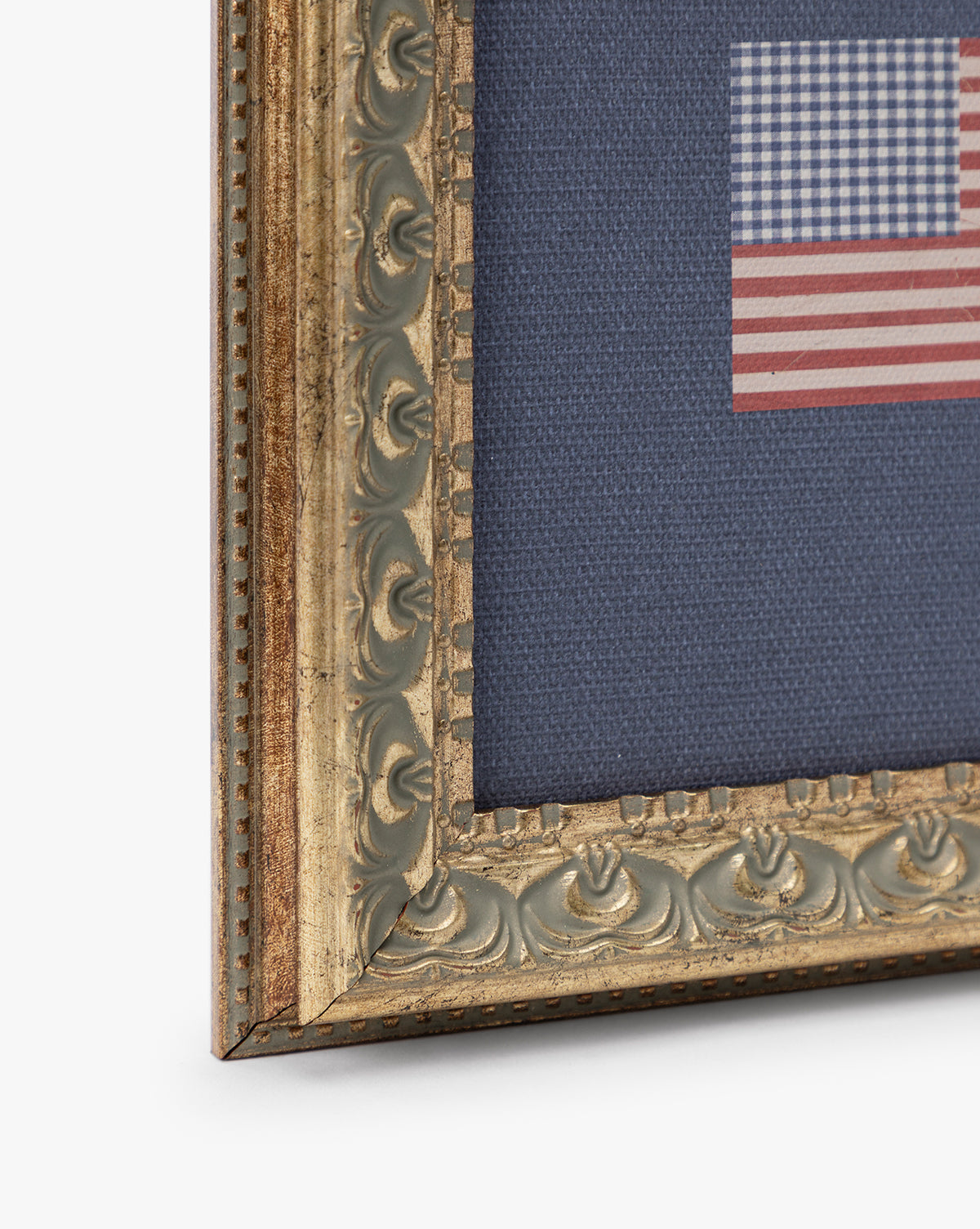 Americana Flag on Navy Mat