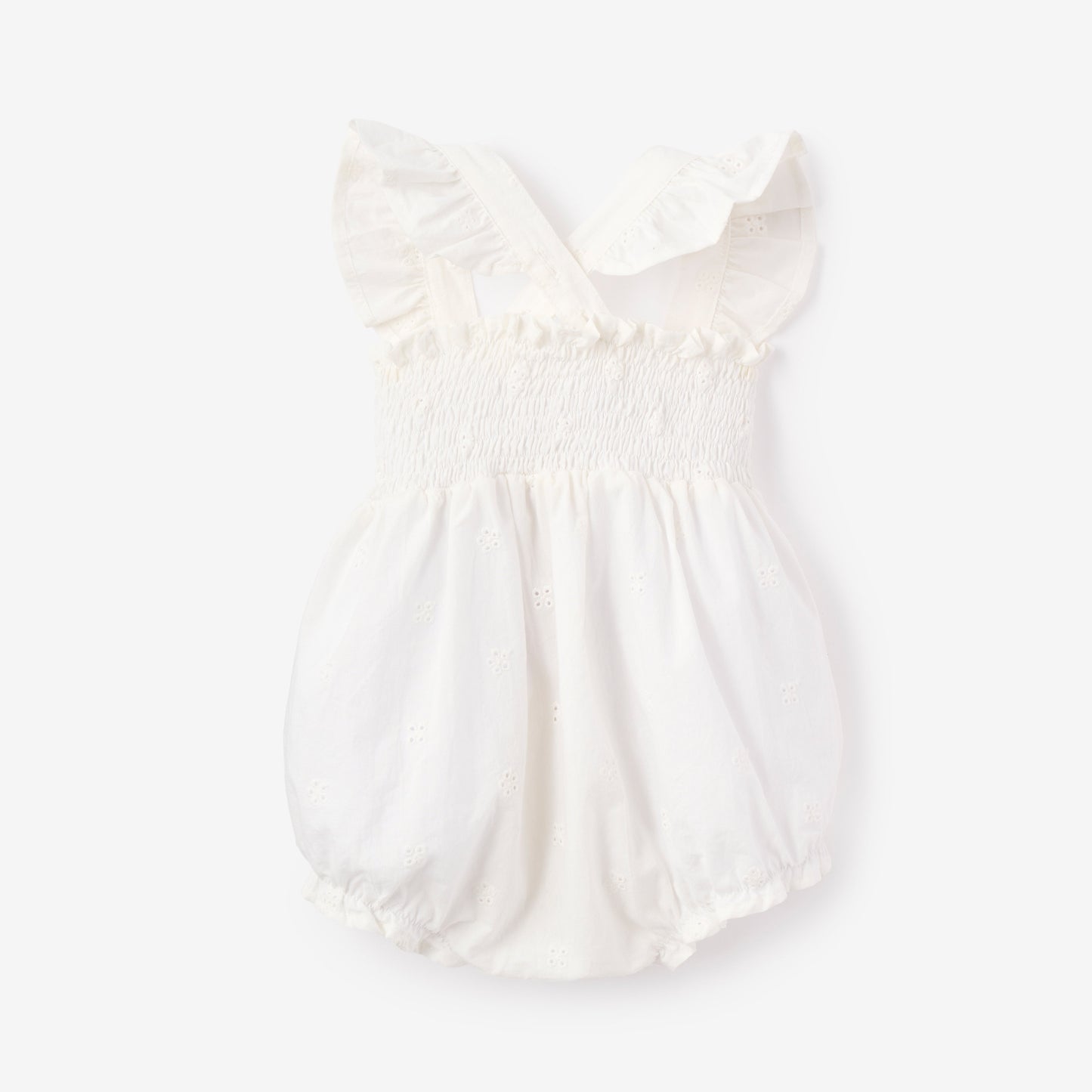 Eyelet Lace Ruffle Sunsuit
