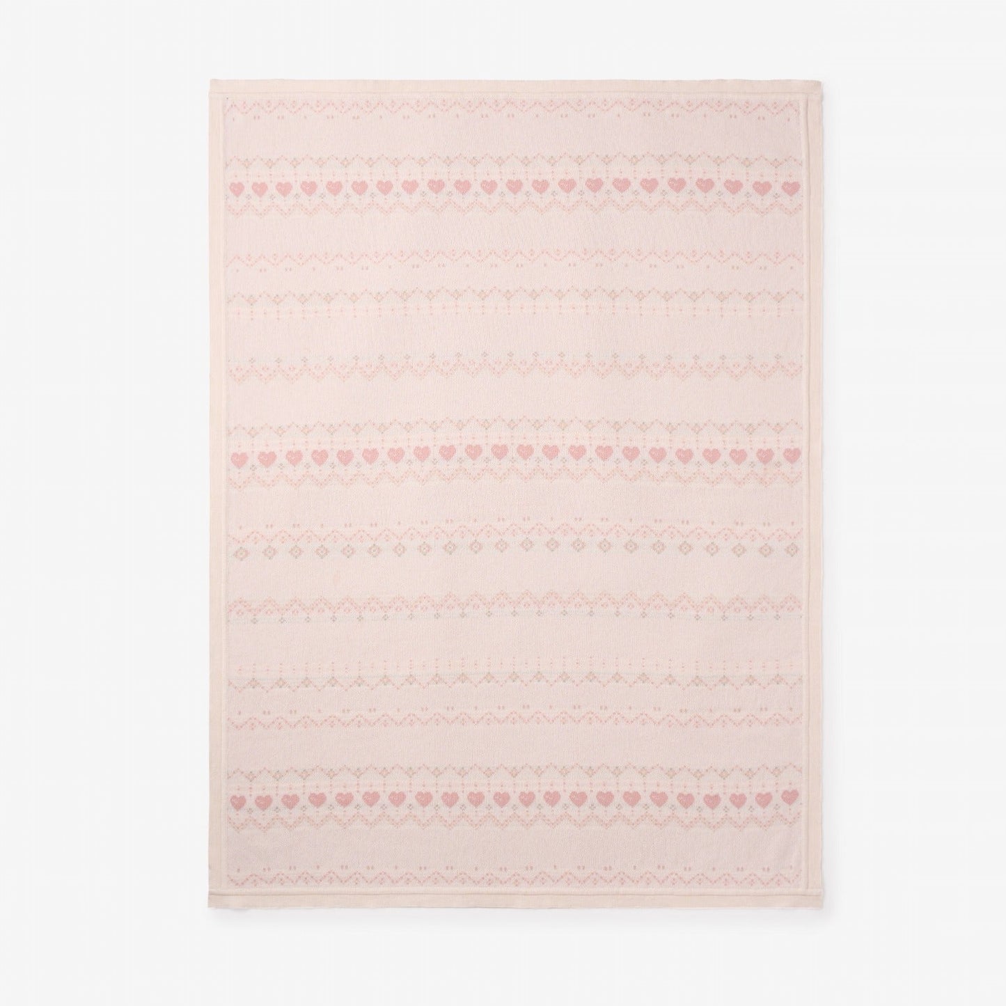 Love Fairisle Knit Baby Blanket