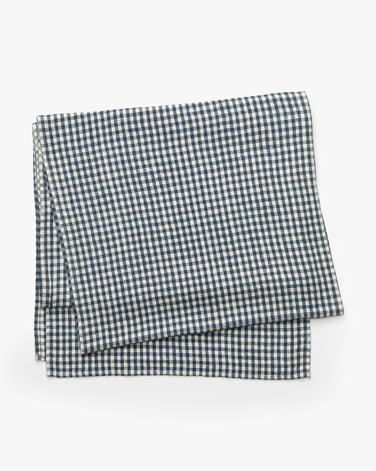 Gingham Check Linen Tablecloth