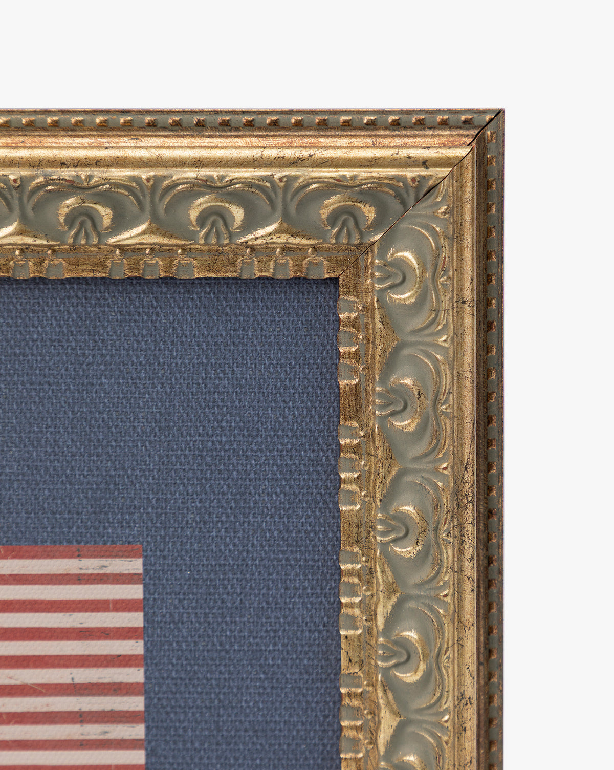 Americana Flag on Navy Mat