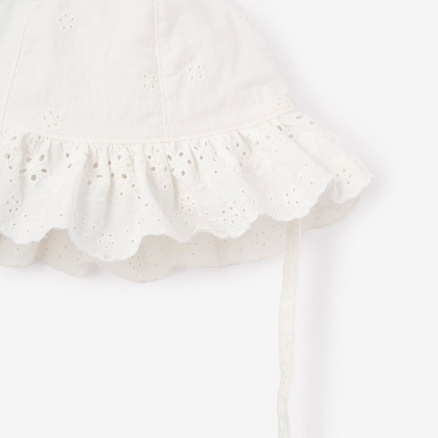 Eyelet Lace Ruffle Sunhat