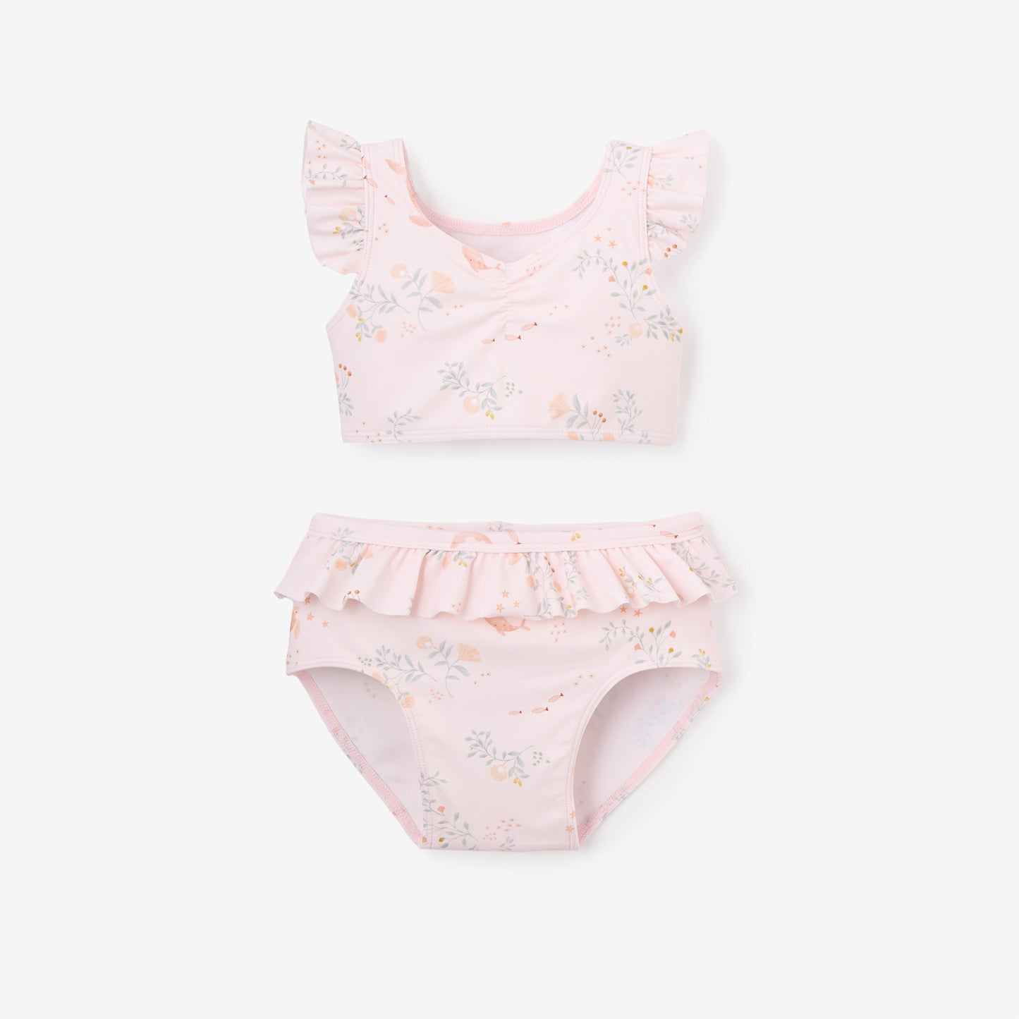 Pink Sea Magic Baby Ruffle Two-Piece Swimsuit