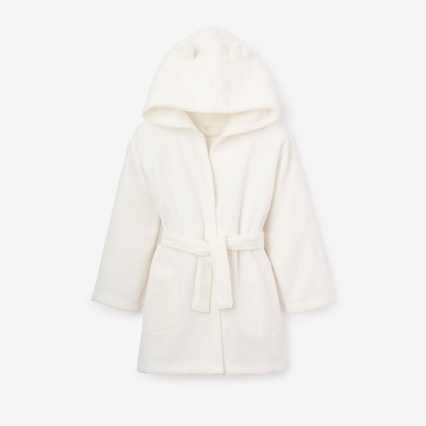 White 2-4T Terry Bath Robe