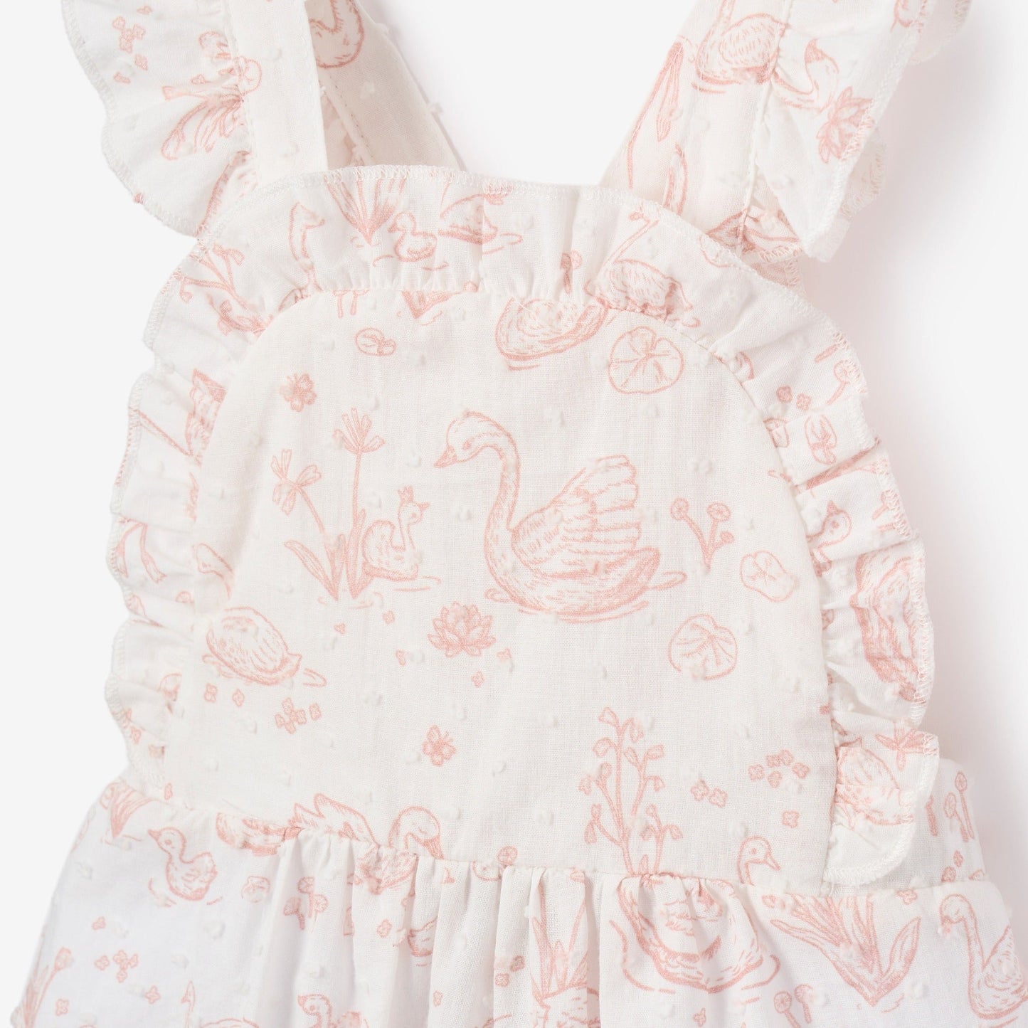 Swan Toile Swiss Dot Sunsuit