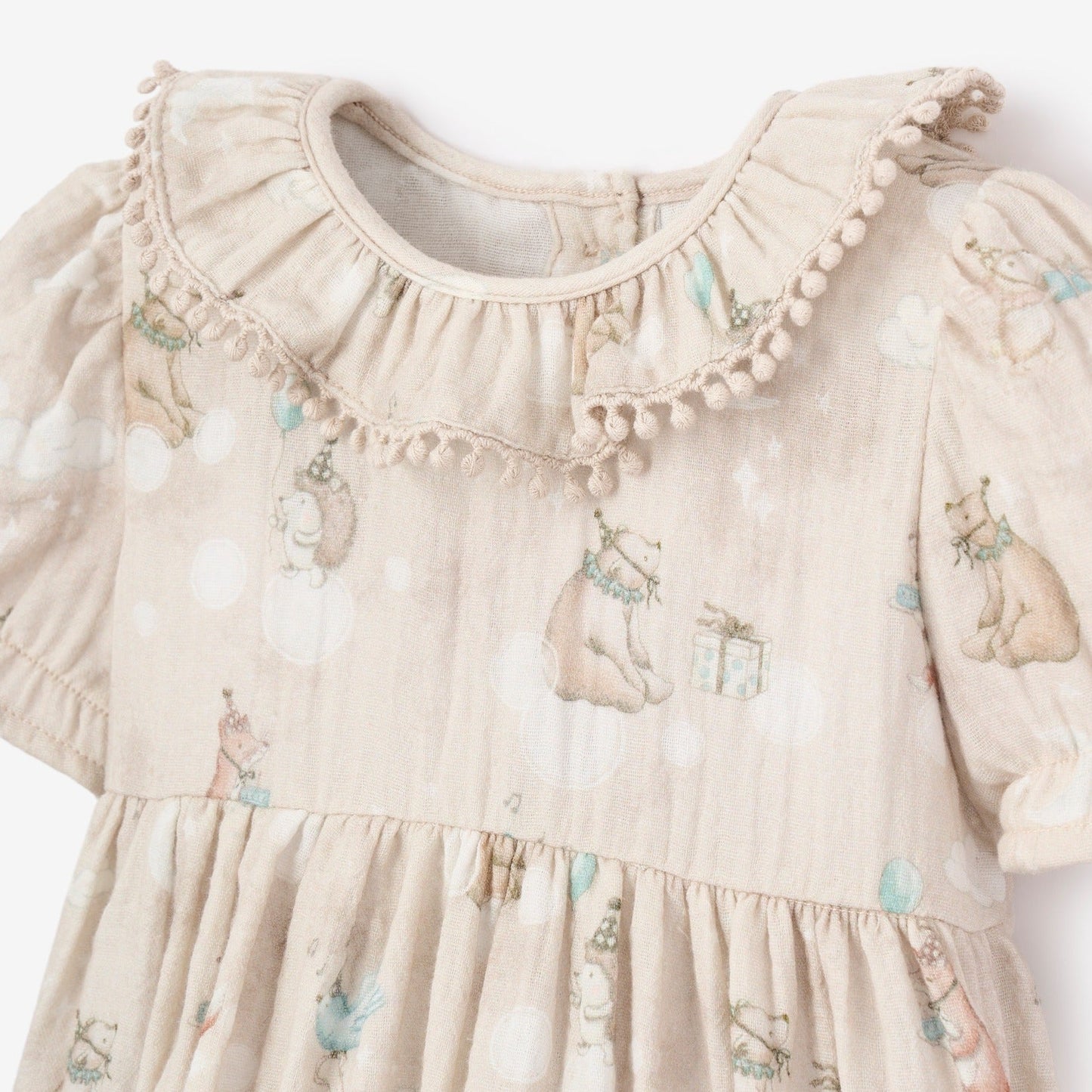Birthday Print Organic Cotton Muslin Dress