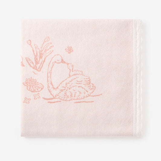 Swan Knit Blanket