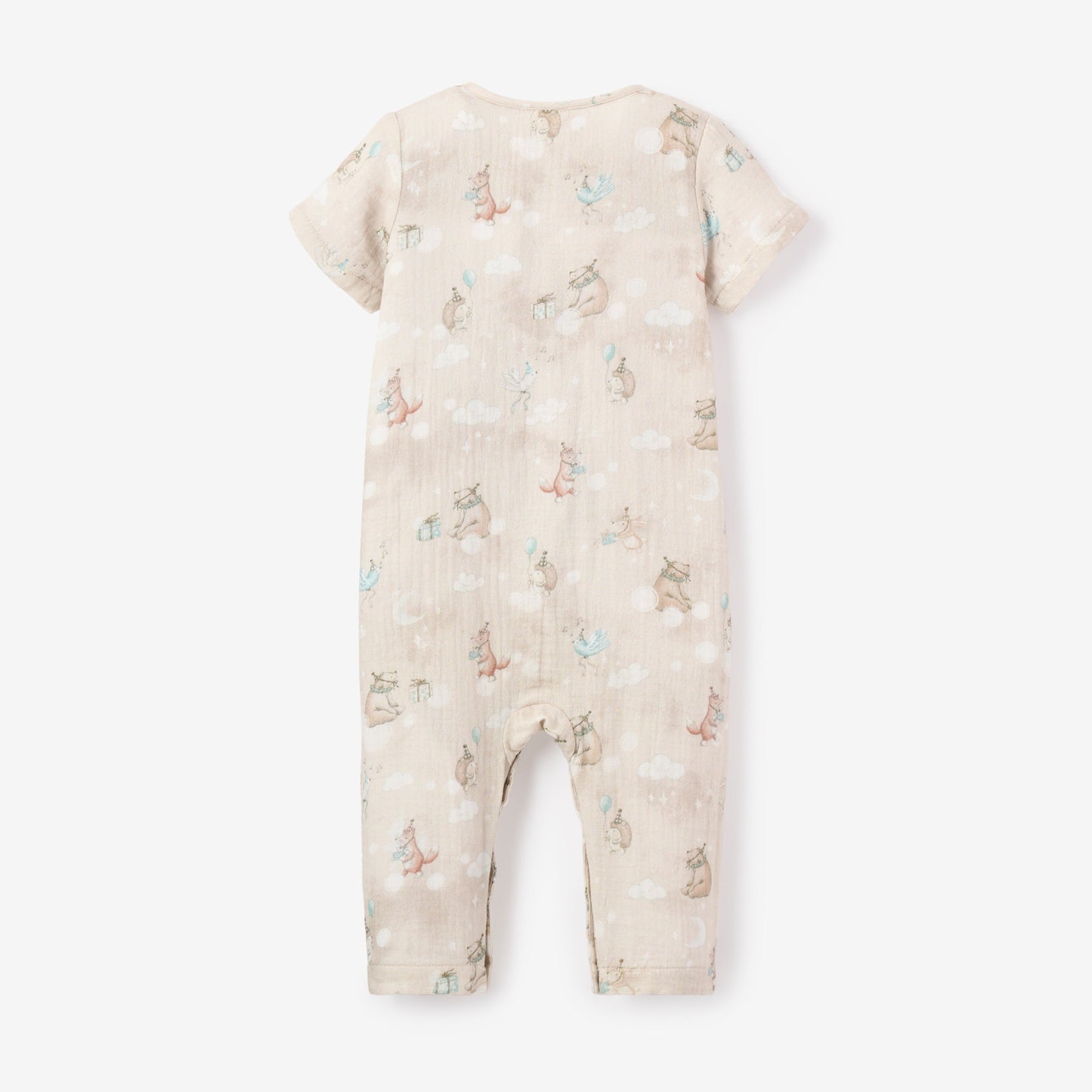 Birthday Print Organic Cotton Muslin Jumpsuit