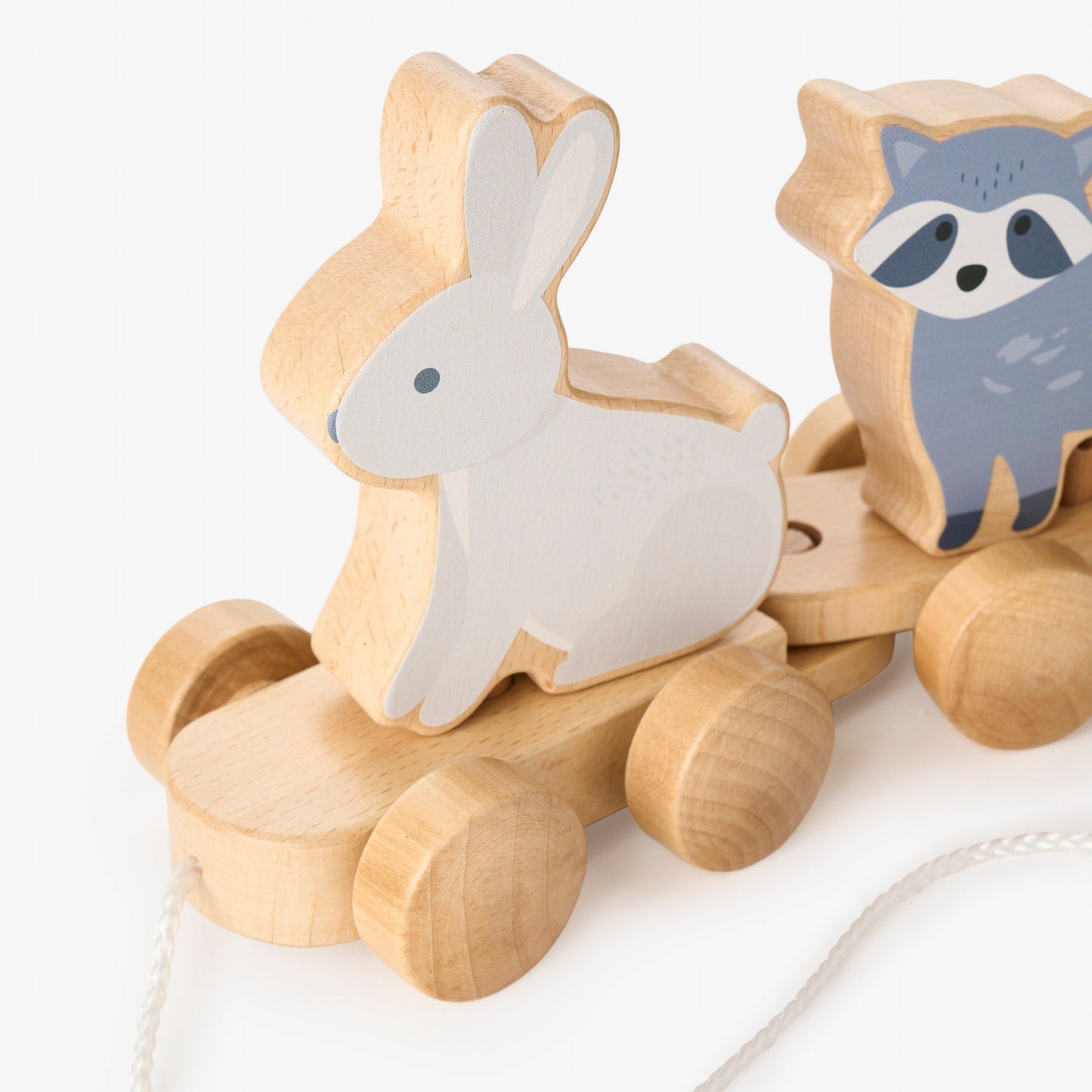 Wooden Forest Animal Pull Toy