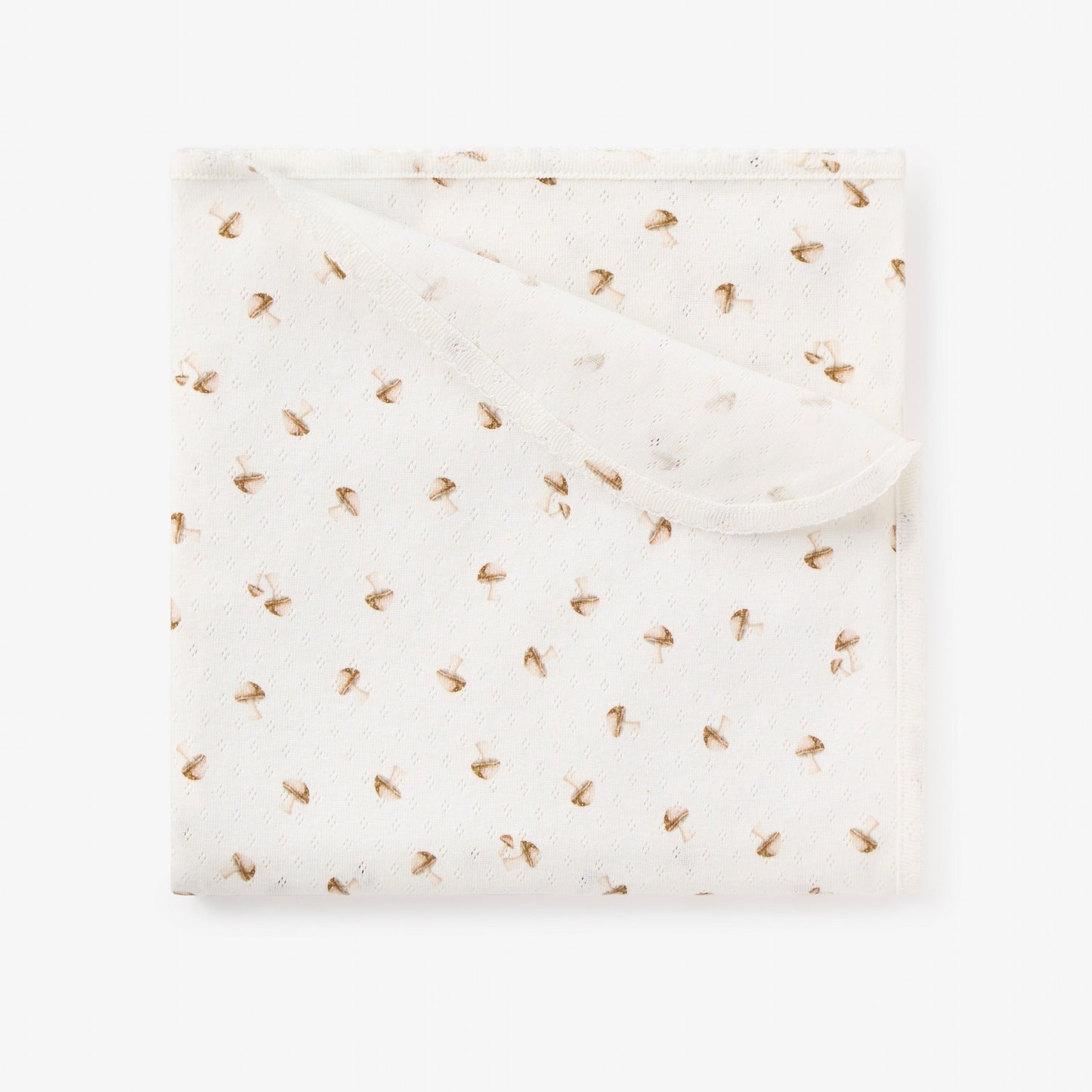 Forest Forager Organic Cotton Pointelle Baby Blanket