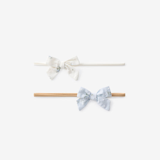 English Rose Swiss Dot Headband Set