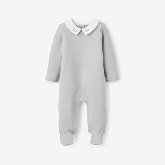 Stork Double Layered Embroidered Jumpsuit