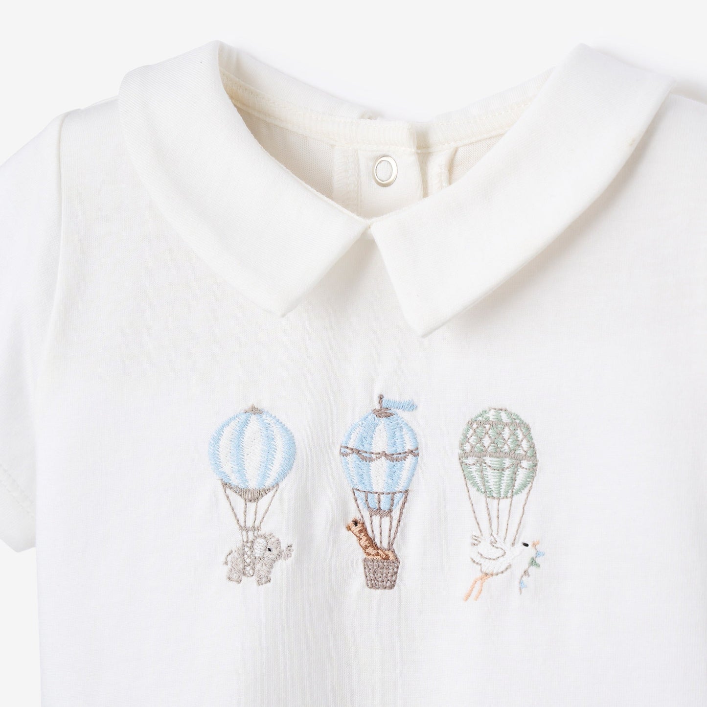 Up & Away Embroidered Bodysuit & Seersucker Short Set