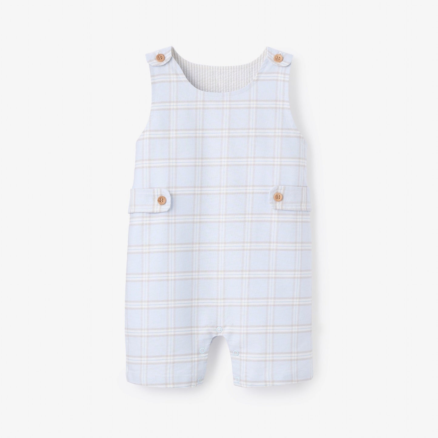 Blue Gray Plaid Jon Jon