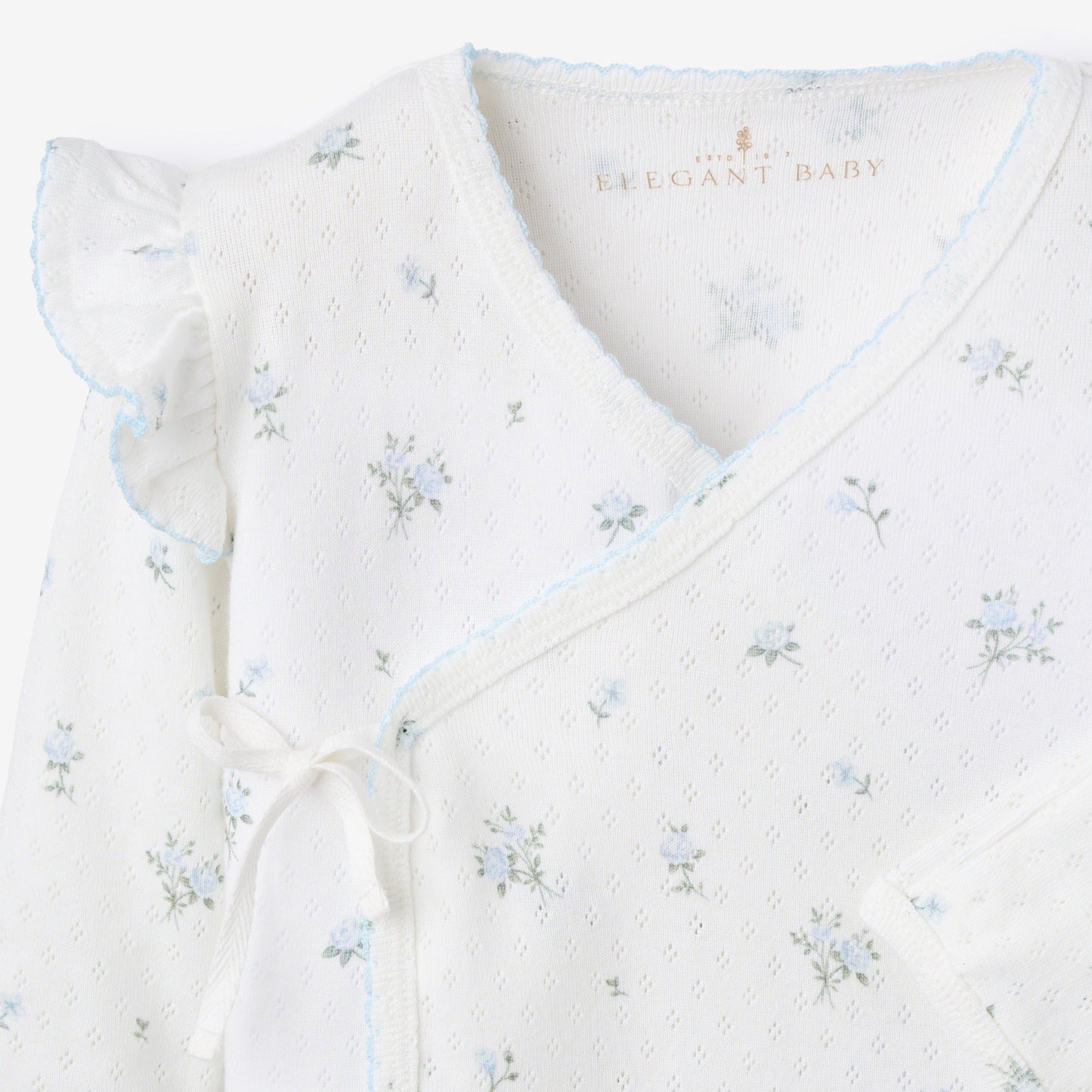 English Rose Organic Cotton 3Pc Layette Set