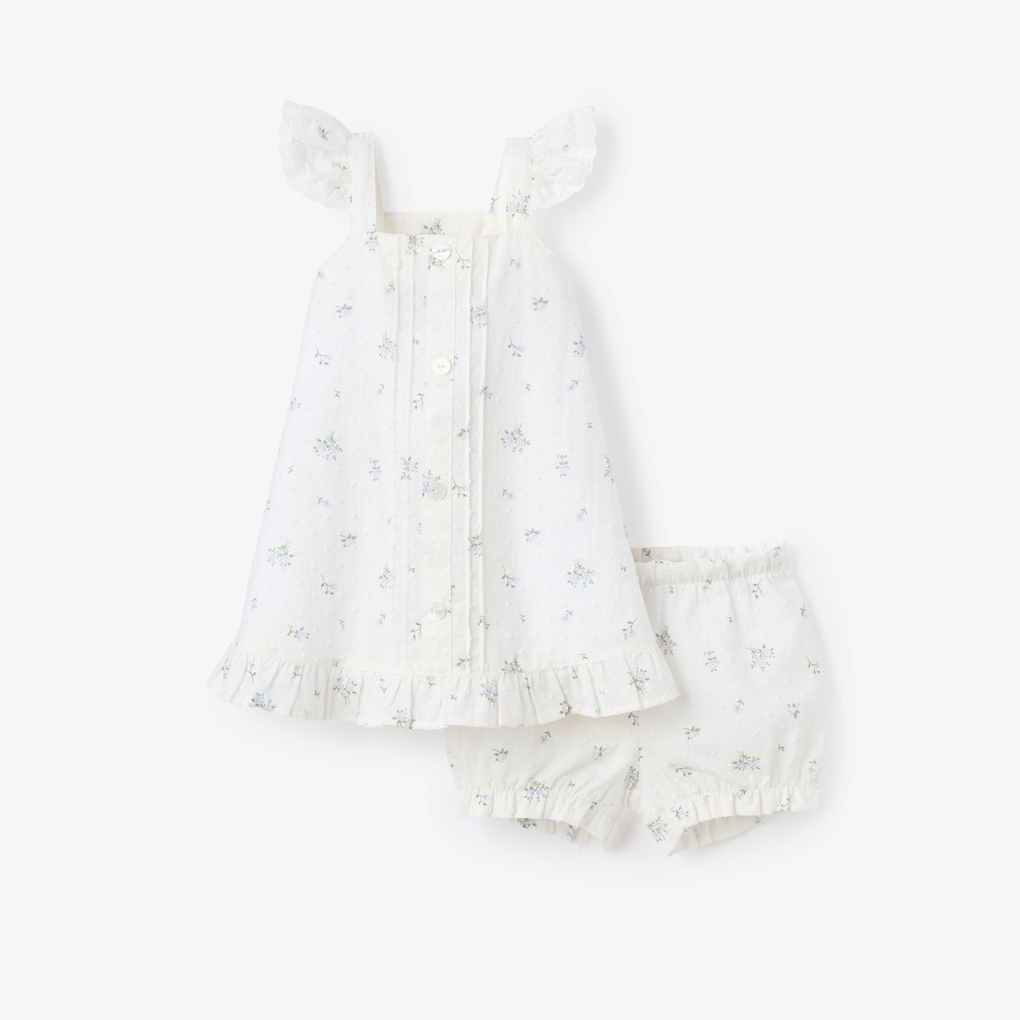 English Rose Swiss Dot Dress