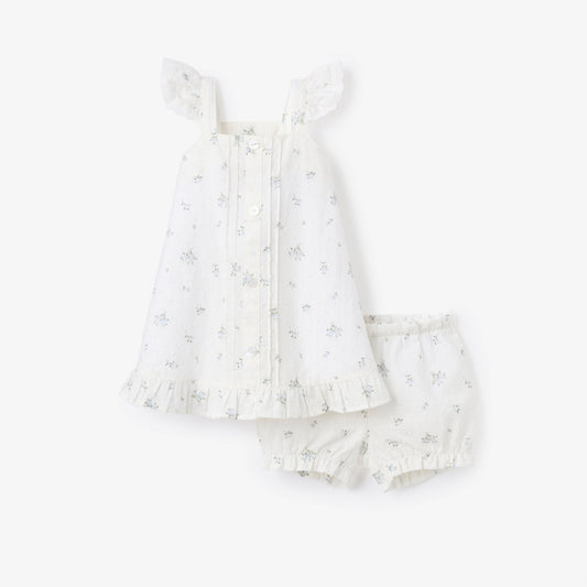 English Rose Swiss Dot Dress