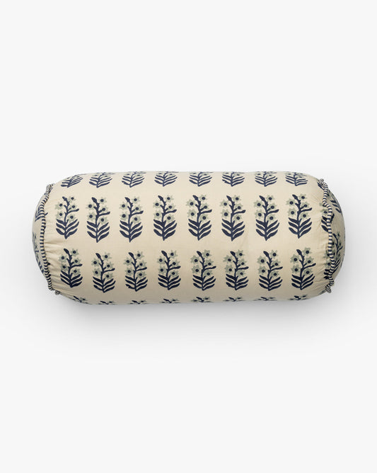 Elsie Block Print Bolster Pillow