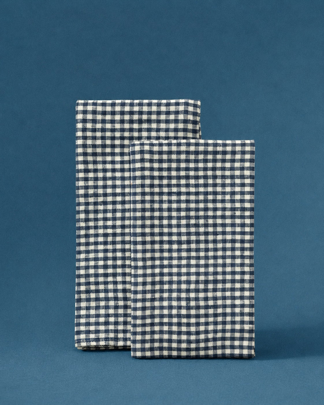 Gingham Check Linen Tea Towels (Set of 2)