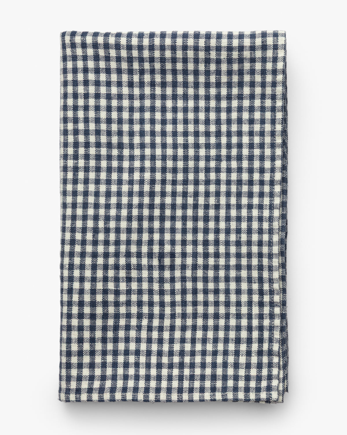 Gingham Check Linen Tablecloth