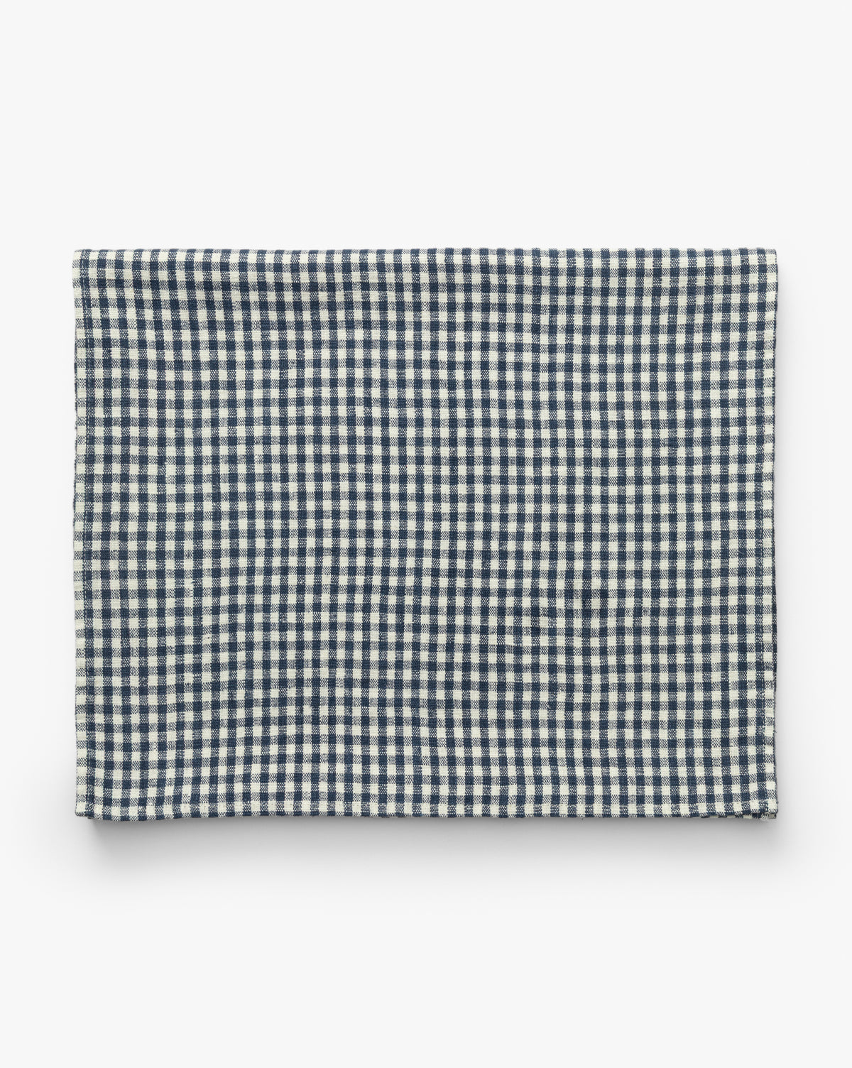 Gingham Check Linen Tablecloth