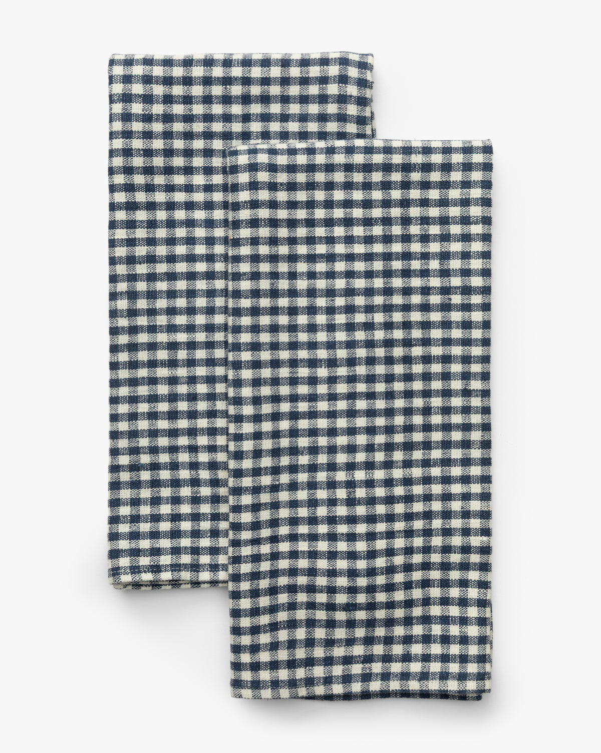 Gingham Check Linen Tea Towels (Set of 2)