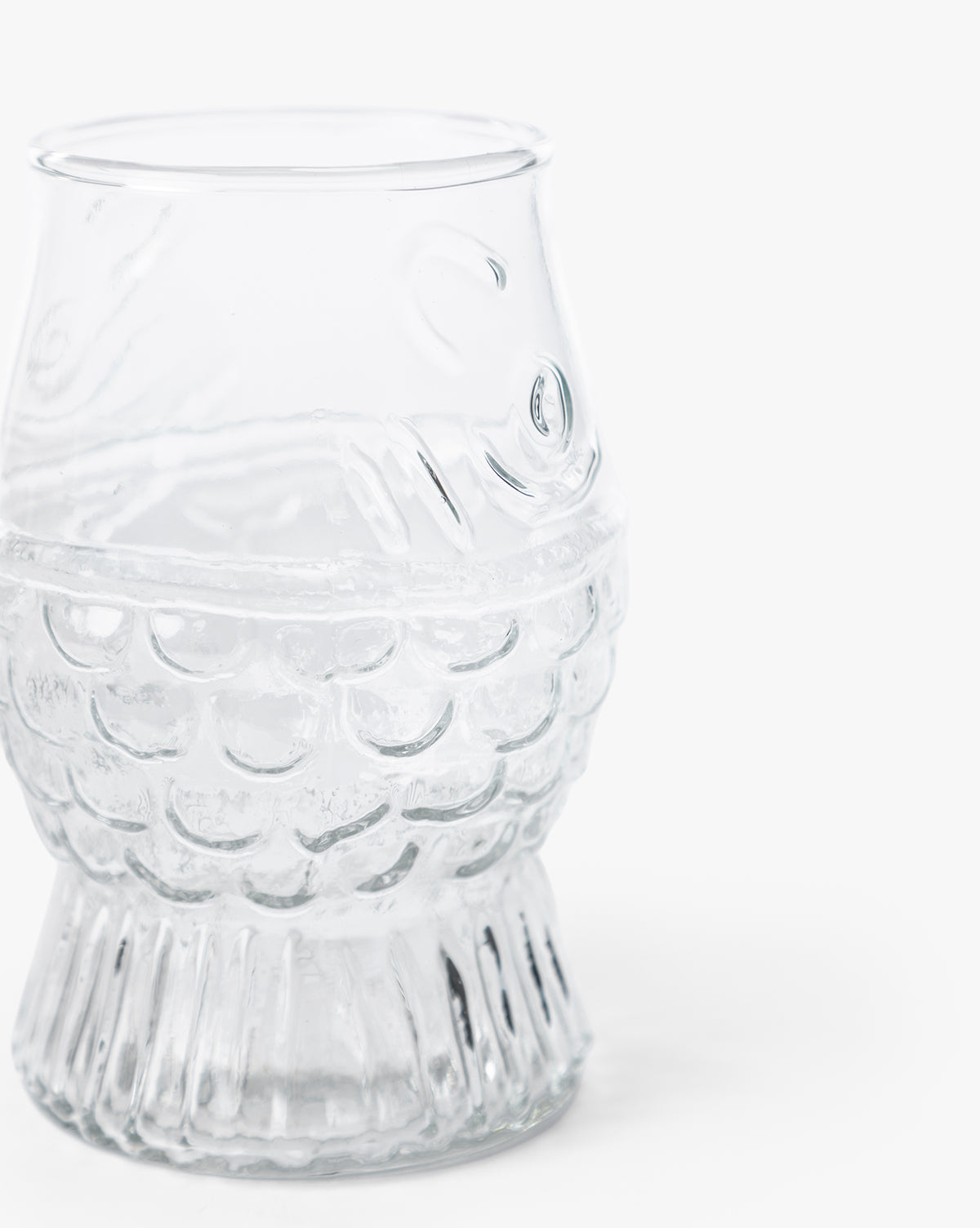 Glass Fish Shaped Drinking Glass