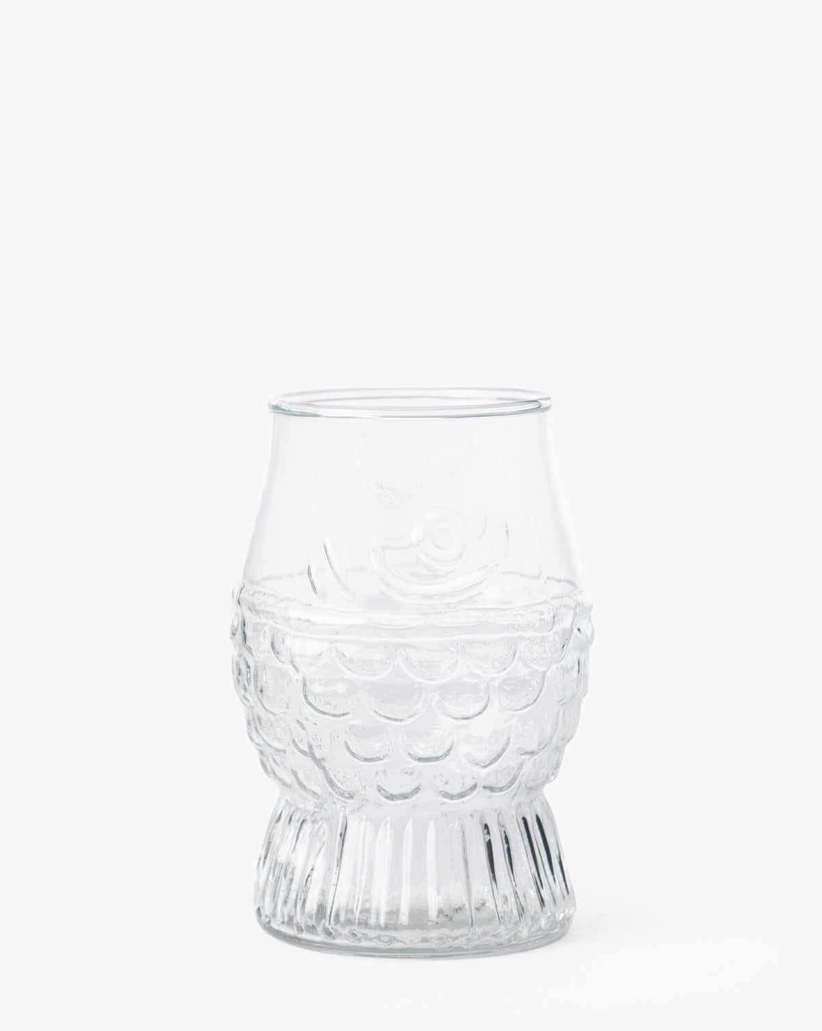 Glass Fish Shaped Drinking Glass