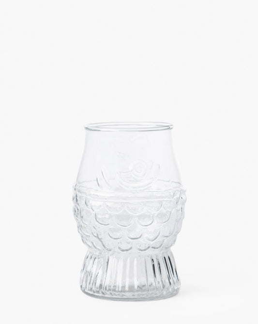 Glass Fish Shaped Drinking Glass