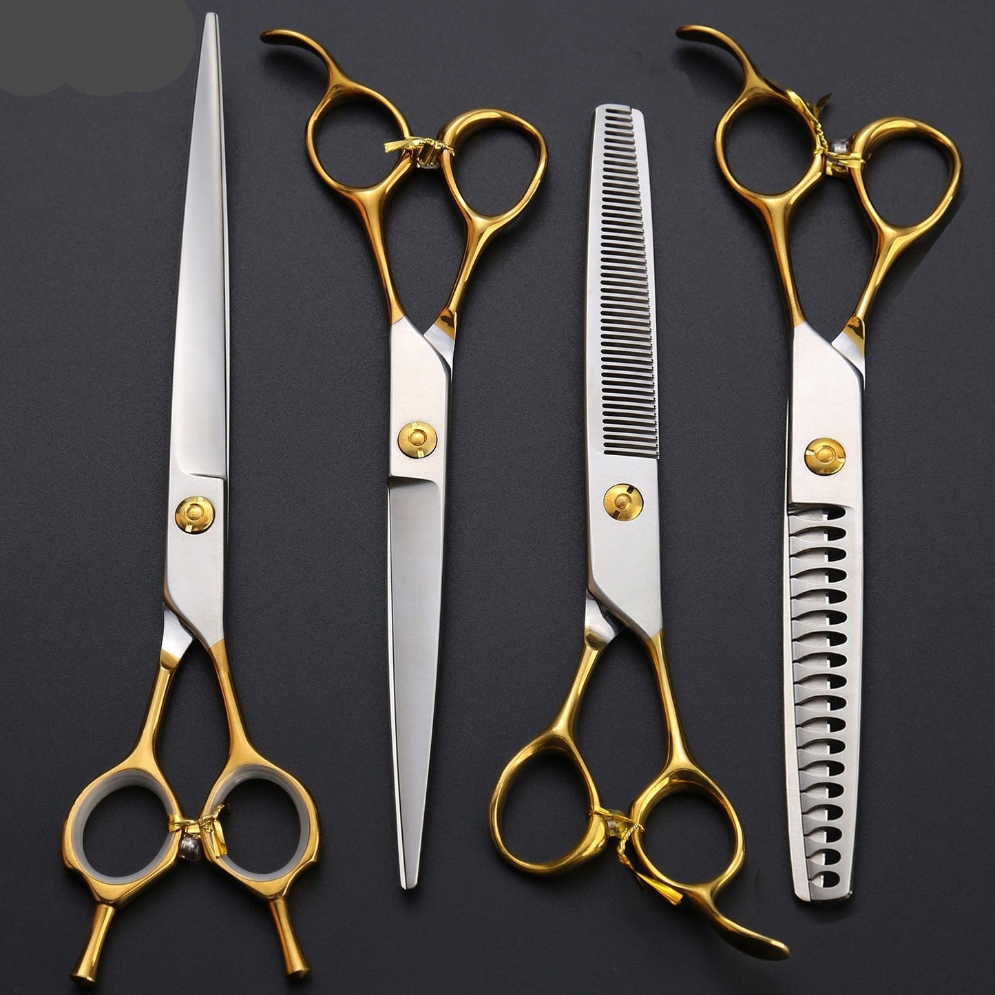 Golden Dog Grooming Scissors Set - Pet Scissors