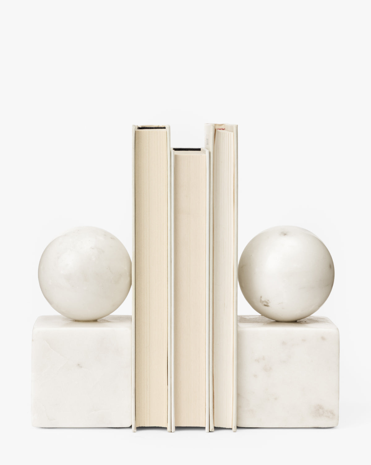 Marble Geometric Bookends (Set of 2)