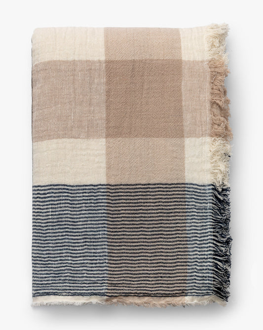 Sabina Plaid Throw