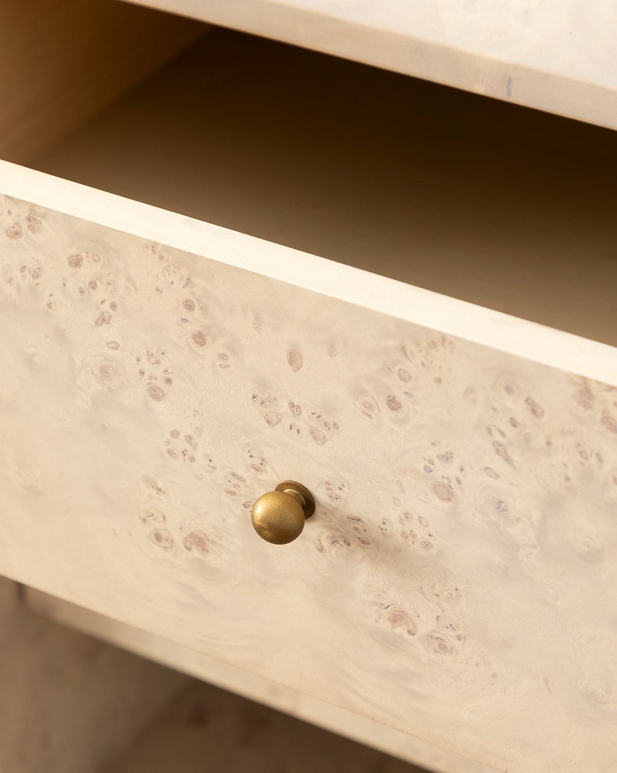 Tali Burl Wood Nightstand