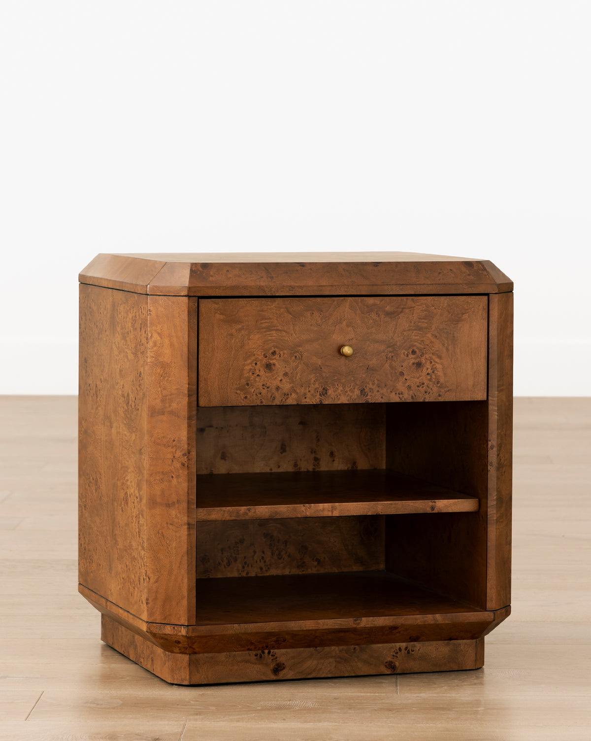 Tali Burl Wood Nightstand