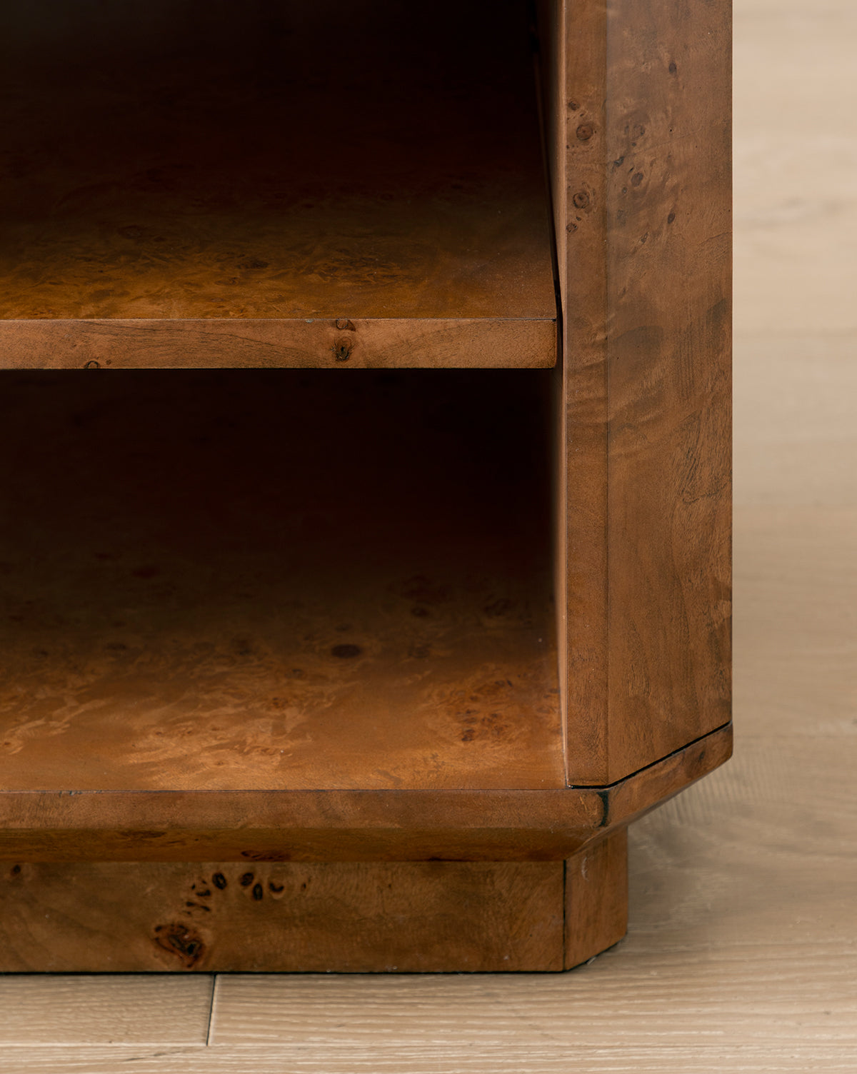 Tali Burl Wood Nightstand