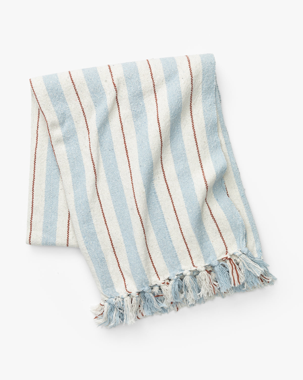 Two-tone Striped Cotton Throw