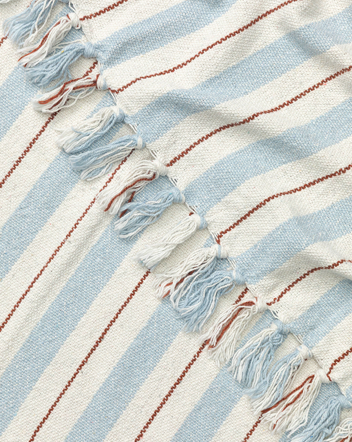 Two-tone Striped Cotton Throw
