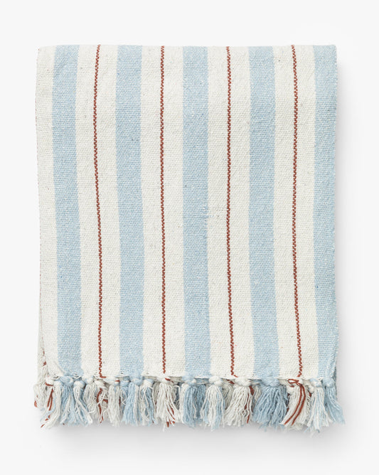 Two-tone Striped Cotton Throw