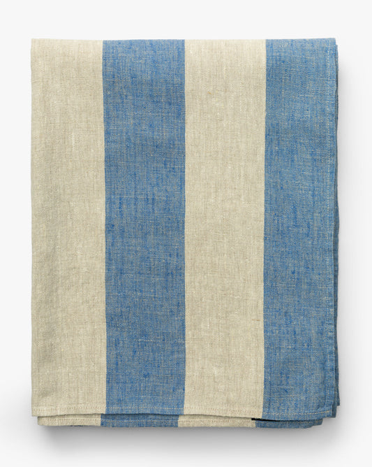 Venice Stripe Linen Tablecloth