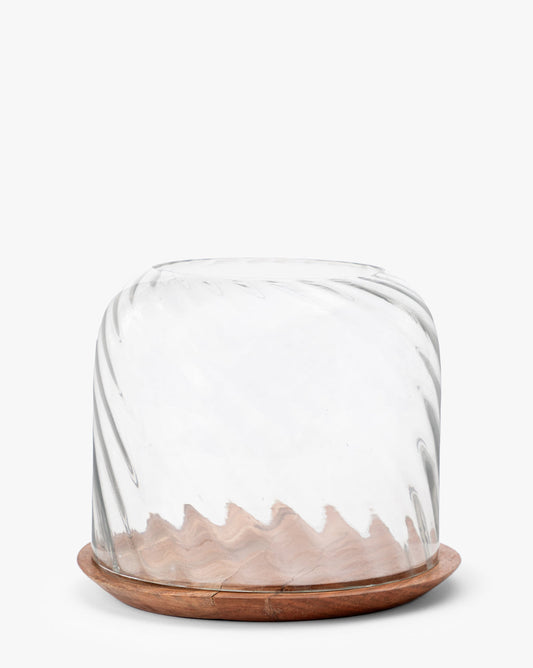 Wood & Glass Hurricane